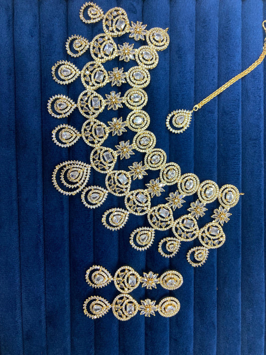 American Diamond Necklace Set