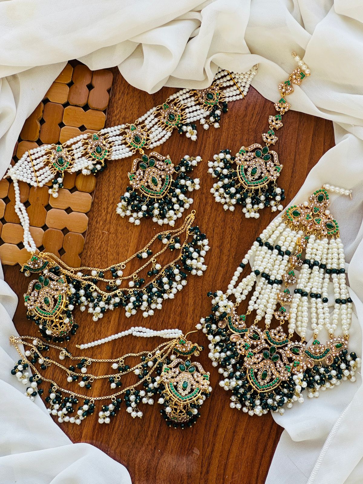 Beautiful 🌸 Casting Designer 💗 Noratan &amp; Single Color Bridal Set 👌