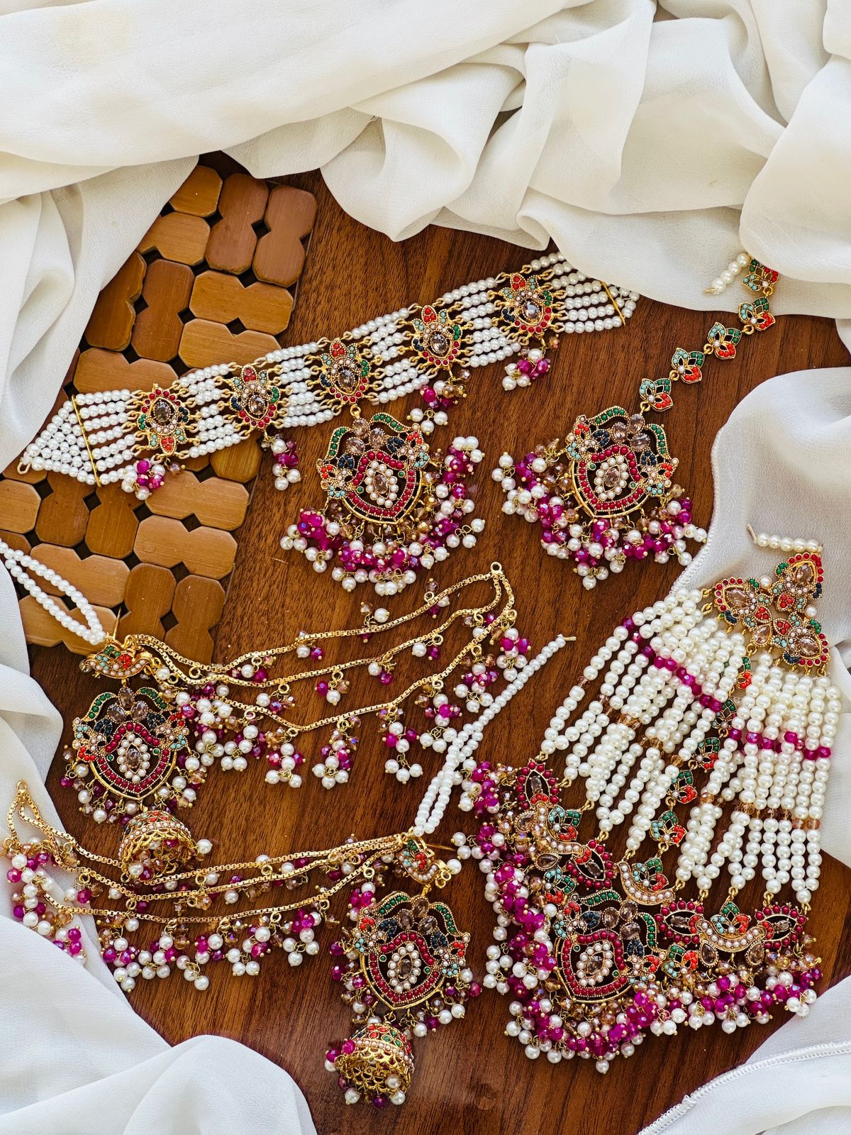 Beautiful 🌸 Casting Designer 💗 Noratan &amp; Single Color Bridal Set 👌