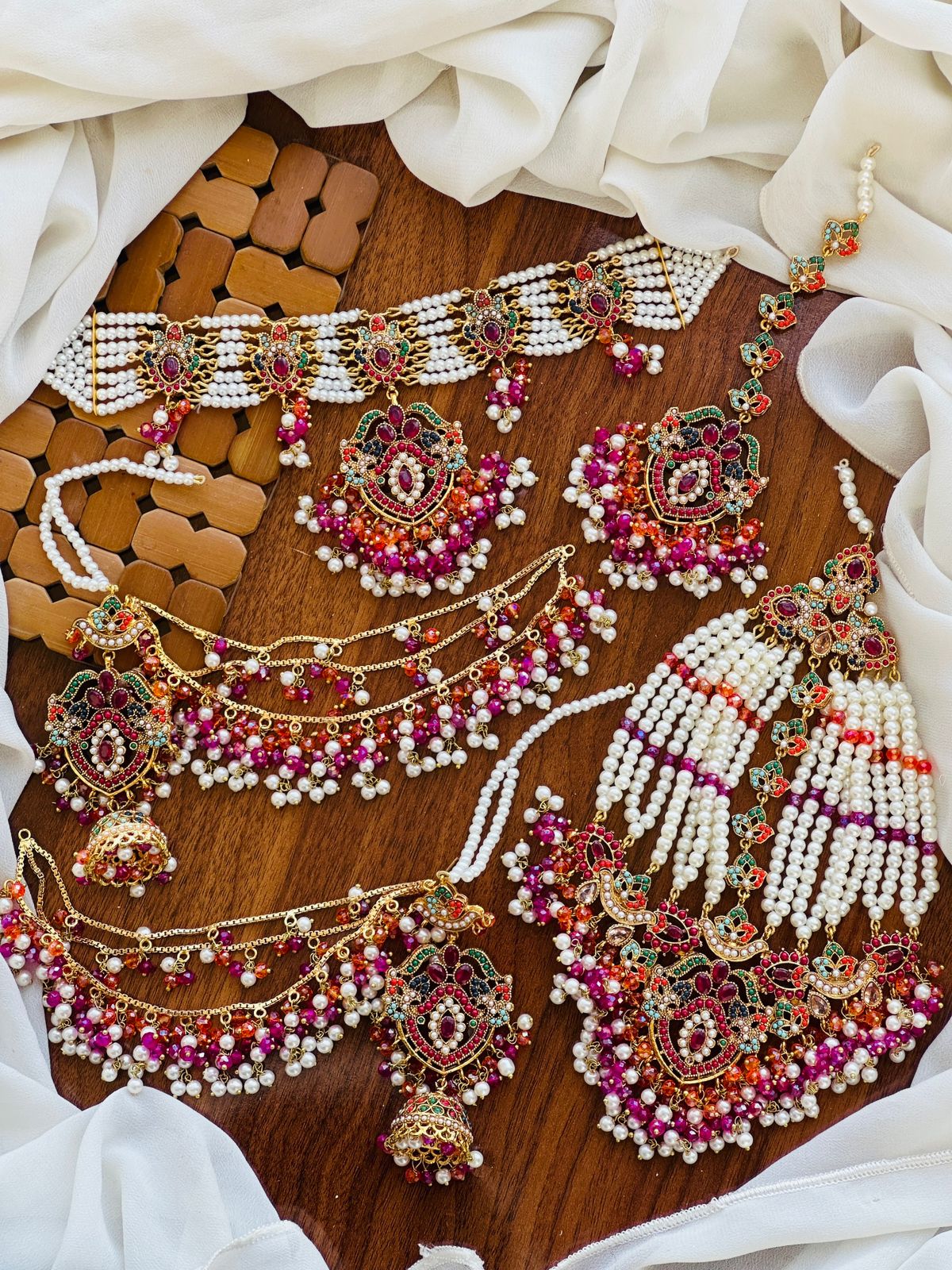 Beautiful 🌸 Casting Designer 💗 Noratan &amp; Single Color Bridal Set 👌