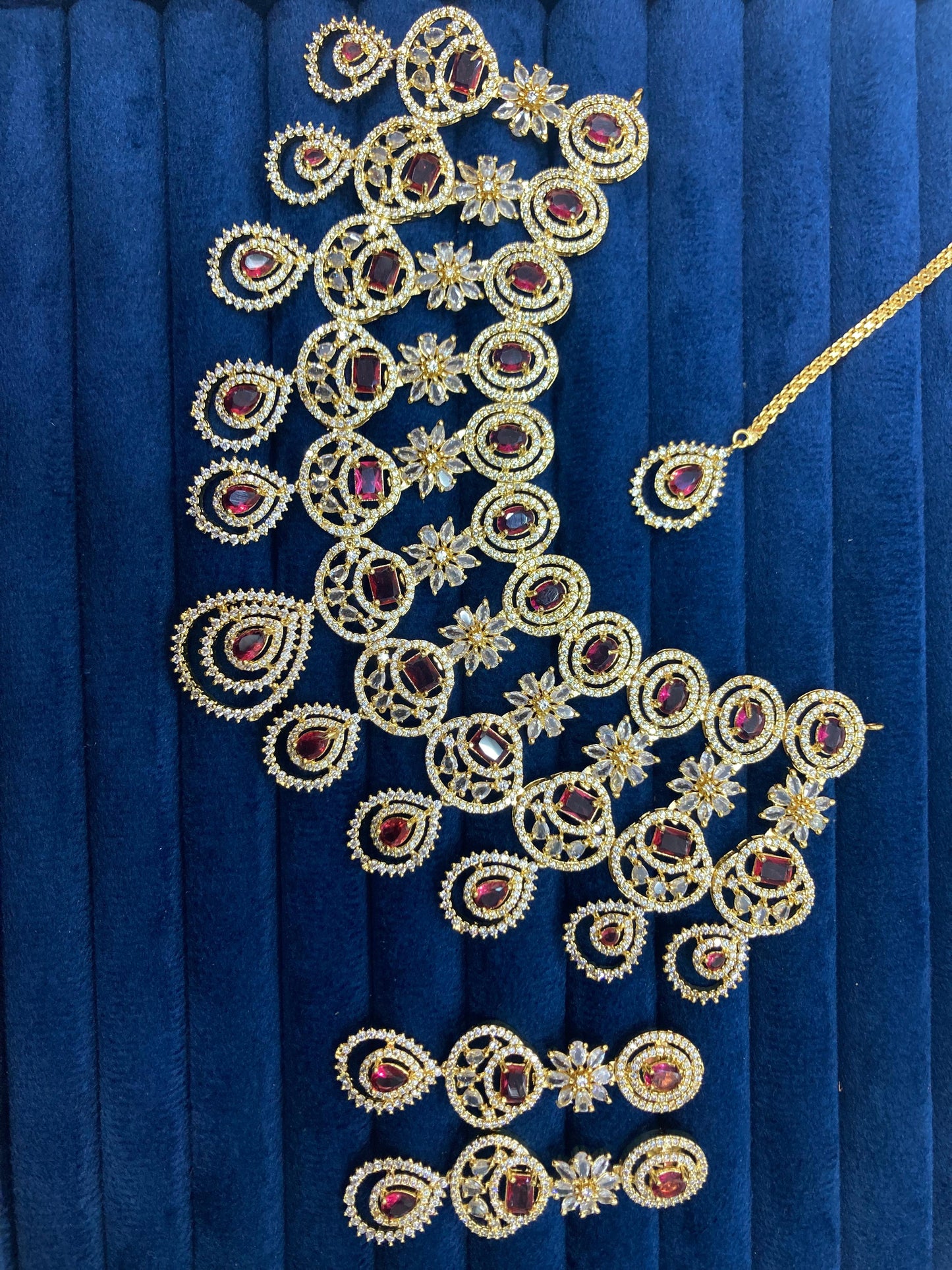 American Diamond Necklace Set