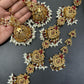 Designer Red & Pearl Statement Bridal Set